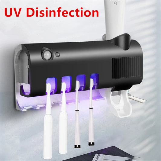 Smart UV Sterilizing Toothbrush Holder