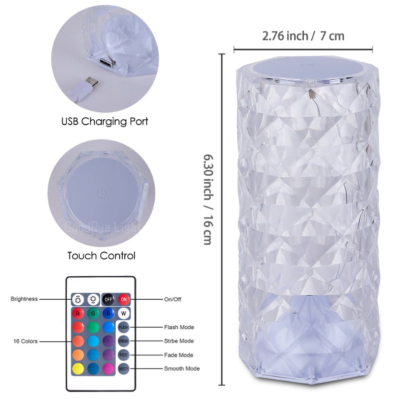 Crystal Bliss night Lamp